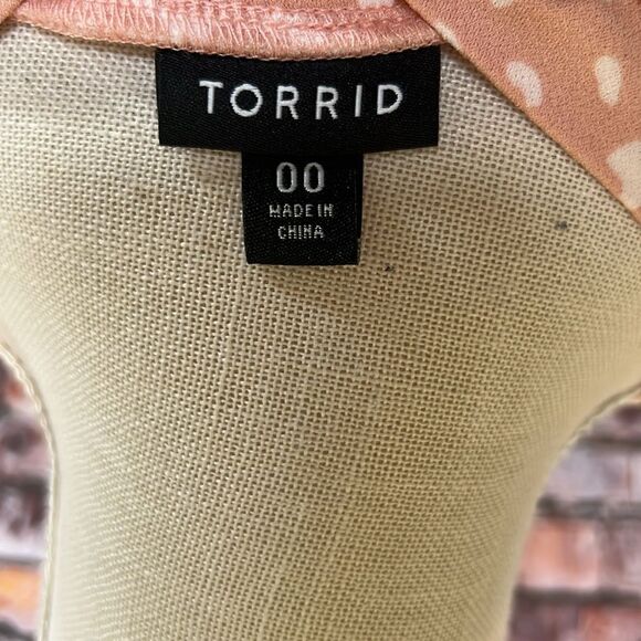 NWT Torrid Crepe Wrap Peplum Blouse - Picture 6 of 8